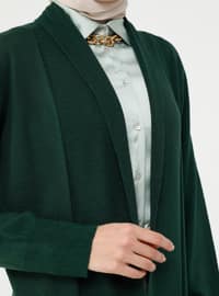 Emerald - V neck Collar - Acrylic - Triko - Cardigan