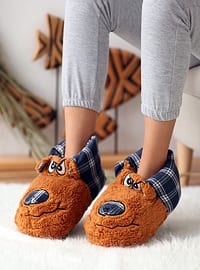 Casual - Navy Blue - Tan - Home Shoes