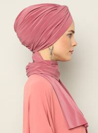 زهري داكن - من لون واحد - حجابات جاهزة