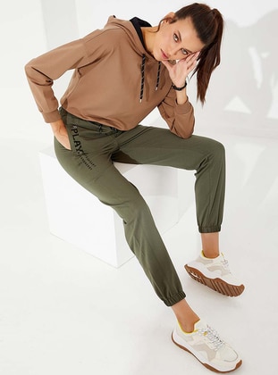 Khaki - Khaki - Khaki - Khaki - Khaki - Khaki - Tracksuit Bottom - Tommy Life