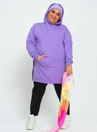 Purple - Plus Size Sweatshirts
