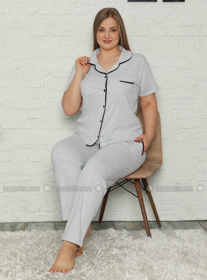 Gray Plus Size Pyjamas