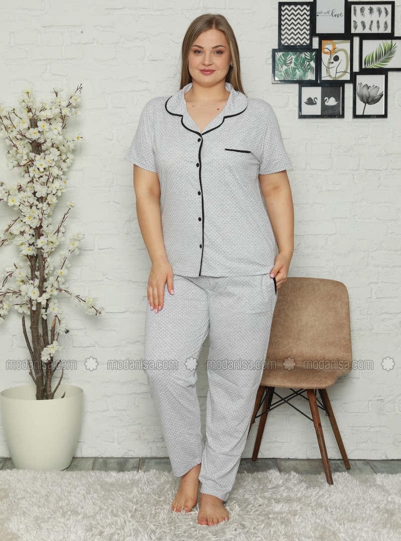 Gray Plus Size Pyjamas