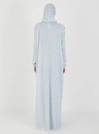Hijab Included Prayer Dress Blue