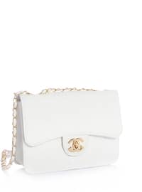 White - White - Faux Leather - Shoulder Bags