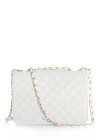 White - White - Faux Leather - Shoulder Bags