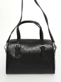 أسود - حقيبة بحمالة طويلة - حقيبة يد وكتف - الكتف‎ حقائب - Çanta