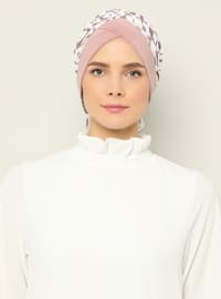 Dusty Rose - Printed - Instant Scarf