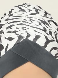 Anthracite - Printed - Instant Scarf