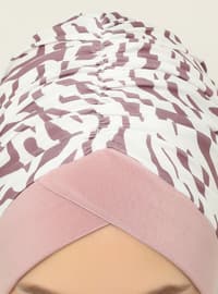 Dusty Rose - Printed - Instant Scarf