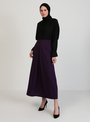 Purple - Fully Lined - Skirt