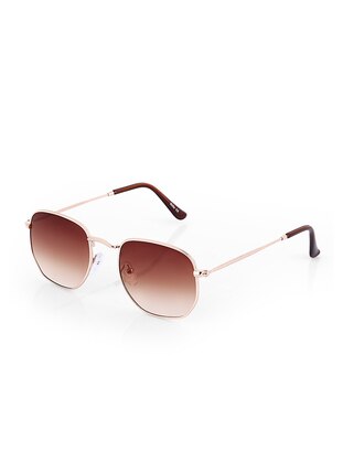 Gold - Brown - Sunglasses - Twelve