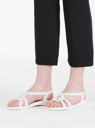 White - Sandal - Sandal - Odesa Ayakkabı