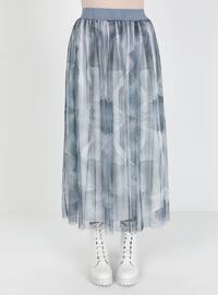 Indigo - Multi - Fully Lined - Skirt