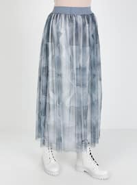 Indigo - Multi - Fully Lined - Skirt