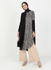 Leopard Print Tunic Black