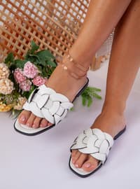 White - White - White - Sandal - Slippers