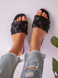 Black - Black - Black - Sandal - Slippers