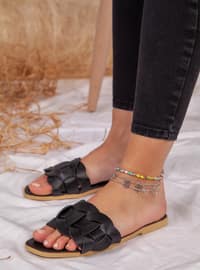 Black - Black - Black - Sandal - Slippers