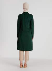 Emerald - Unlined - Crew neck - Topcoat