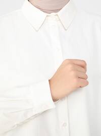 White - Ecru - Point Collar - Tunic