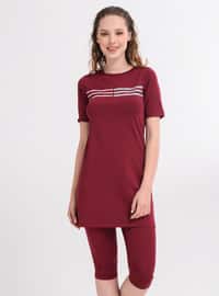 Maroon - Unlined - Half Covered Switsuits