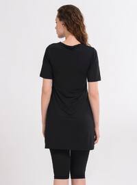 Black - Unlined - Half Covered Switsuits