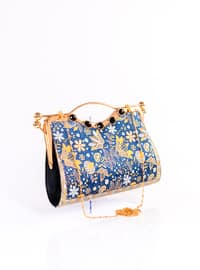 Navy Blue - Satchel - Clutch - Clutch Bags / Handbags