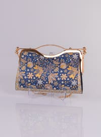 Navy Blue - Satchel - Clutch - Clutch Bags / Handbags