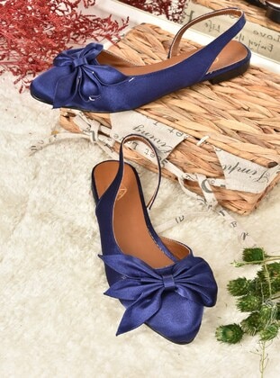 Navy Blue - Flat Shoes - Fox Shoes