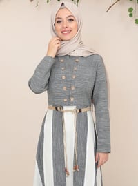 Ebru Modest Dress Anthracite