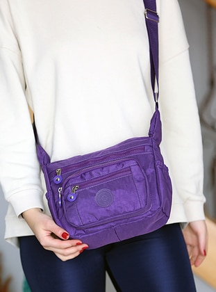 Purple - Crossbody - Satchel - Shoulder Bags - WMİLANO