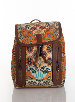 Tan - Backpack - Backpacks - MOTTİF İSTANBUL