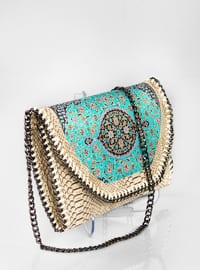 Turquoise - Satchel - Clutch - Clutch Bags / Handbags
