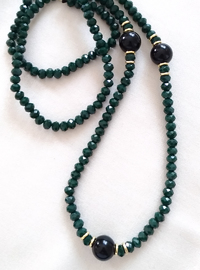 Collier en Pierre Verte