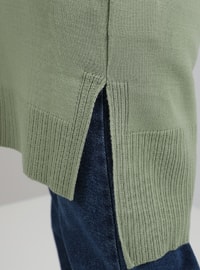 Green Almond - Crew neck - Unlined - Knit Tunics