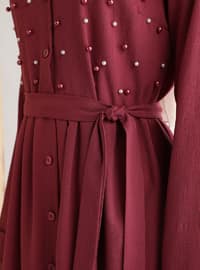 Dusty Rose - Point Collar - Modest Dress