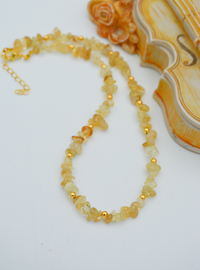 Collier Citrine - Jaune Élégant