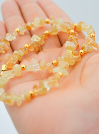 Collier Citrine - Jaune Élégant