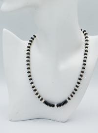 Pearl and Hematite Necklace Gray