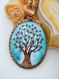 Collier Arbre de Vie Turquoise