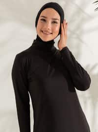Black - Full Coverage Swimsuit Burkini