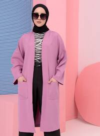 Lilac - Unlined - Round Collar - Jacket