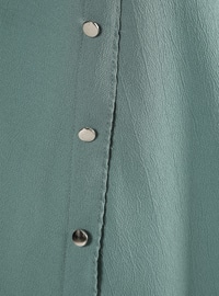 Green Almond - Button Collar - Tunic