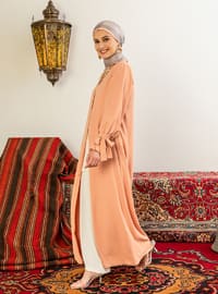 Orange - Unlined - Abaya