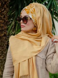 Gold - Printed - Instant Scarf