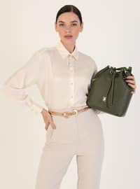 Green - Crossbody - Satchel - Shoulder Bags - Çanta