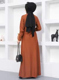 Pocket Detailed Modest Dress Taba