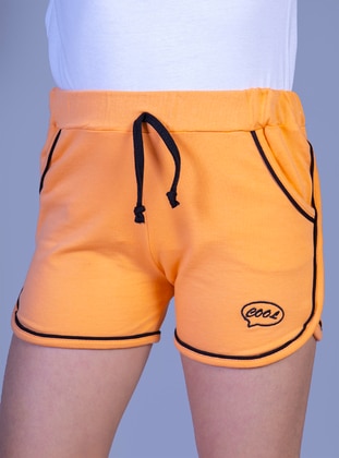 Orange - Girls` Shorts - Toontoy
