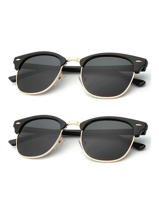 Silver tone - Black - Sunglasses - Polo55